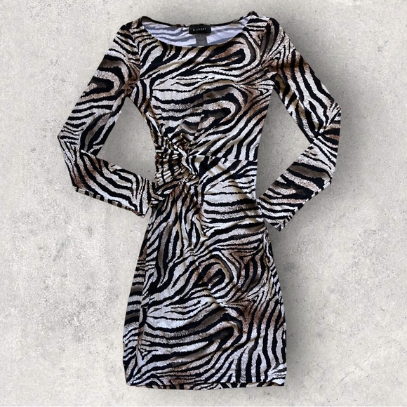 b smart Dresses & Skirts - B Smart Zebra Print Dress Women Size 4